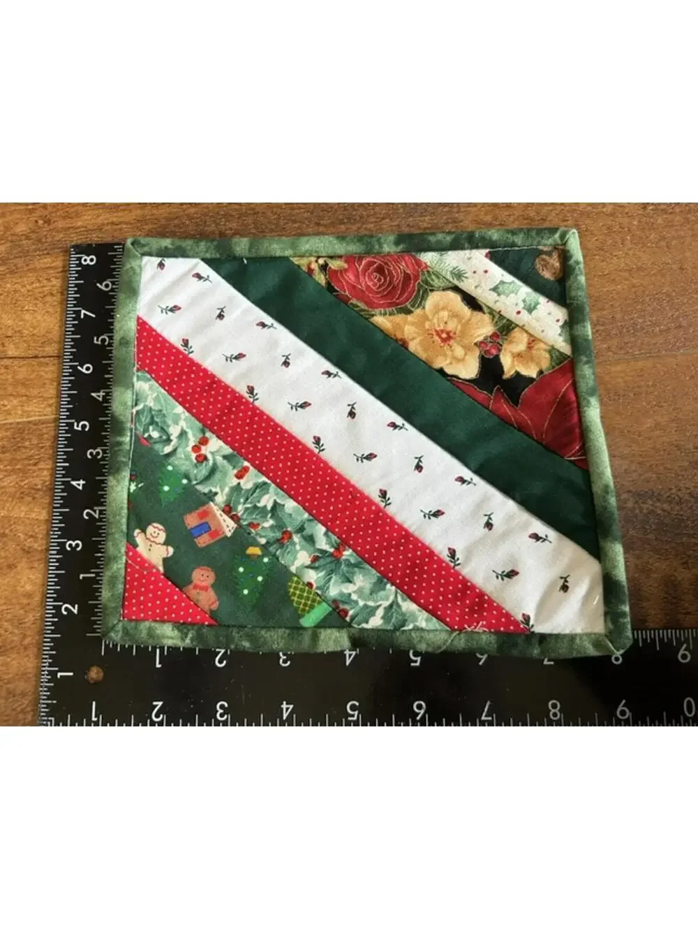 Set of 3 Christmas Handmade Quilted Pot Holders